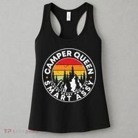 Camper Queen Smart Assy , Classy Sassy And A Bit Logo Camping Women's Tank Top thumb 3