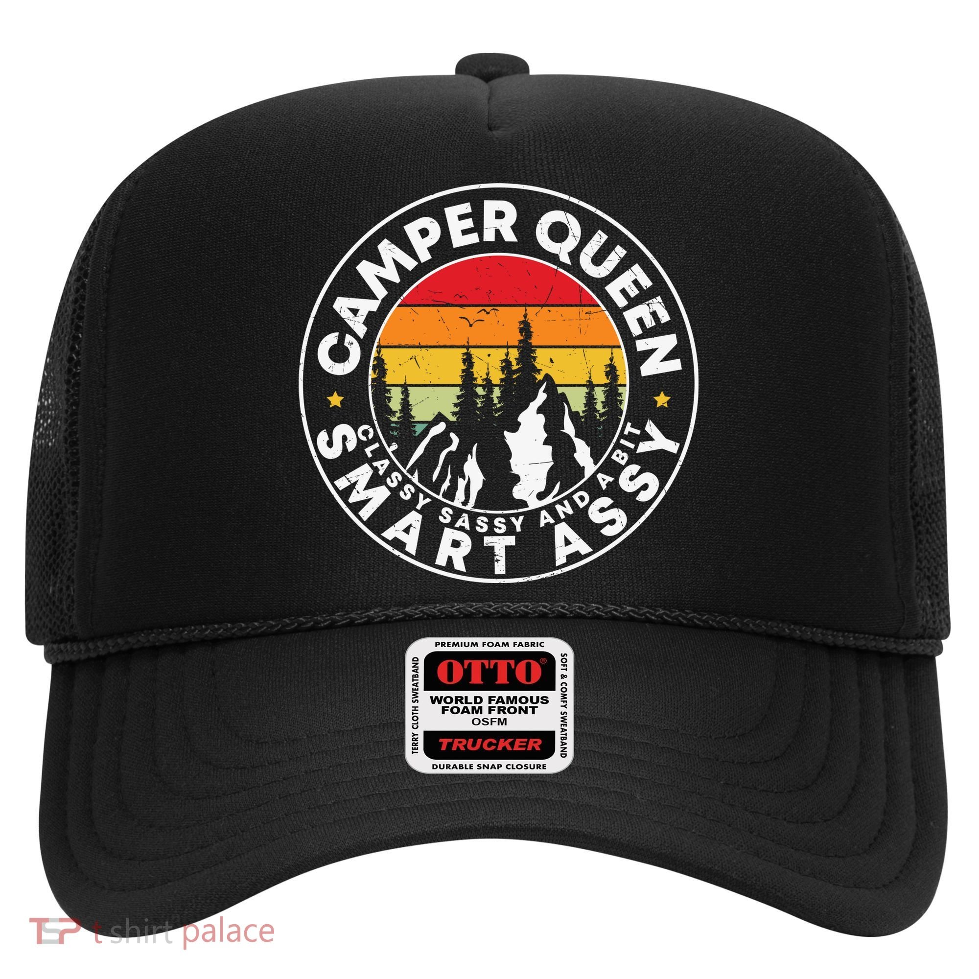 Camper Queen Smart Assy , Classy Sassy And A Bit Logo Camping Hat