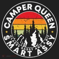 Camper Queen Smart Assy , Classy Sassy And A Bit Logo Camping Hat thumb 2