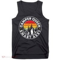 Camper Queen Smart Assy , Classy Sassy And A Bit Logo Camping Tank Top thumb 0