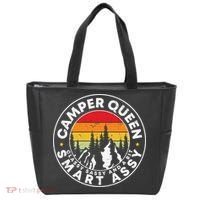 Camper Queen Smart Assy , Classy Sassy And A Bit Logo Camping Tote Bag thumb 0