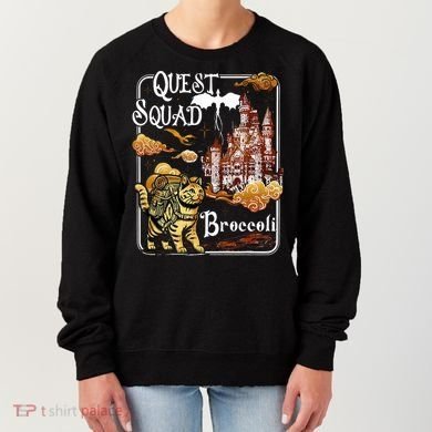 Cat Quest Squad Broccoli Women's Sweatshirt