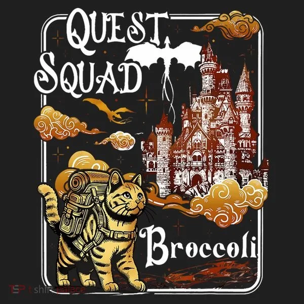 Cat Quest Squad Broccoli Women's Sweatshirt