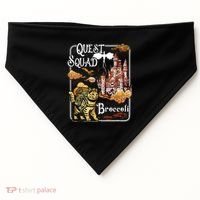 Cat Quest Squad Broccoli USA-Made Doggie Bandana thumb 0