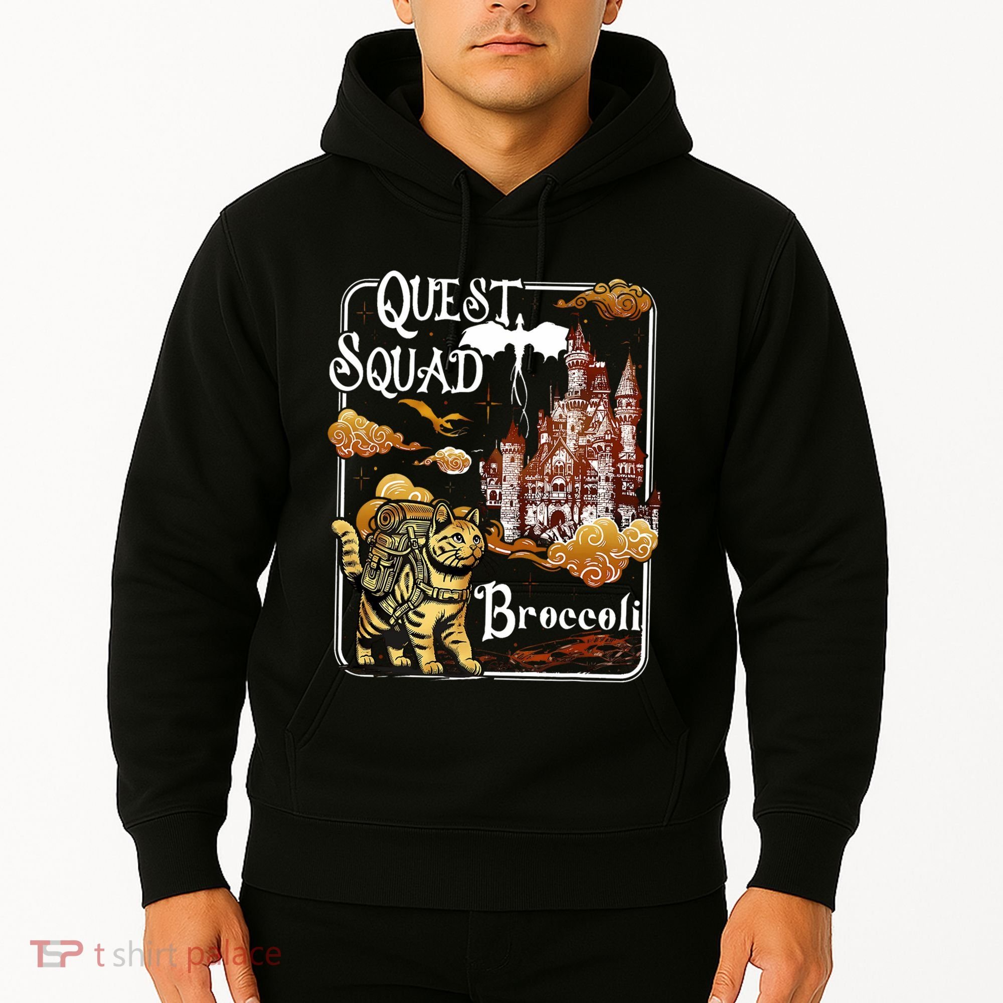 Cat Quest Squad Broccoli Hoodie