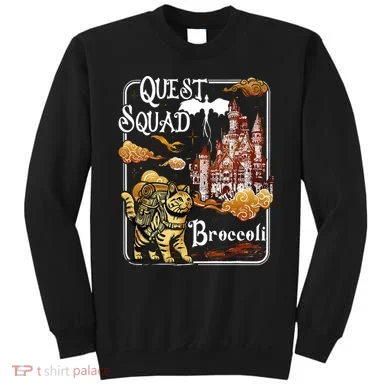 Cat Quest Squad Broccoli Sweatshirt