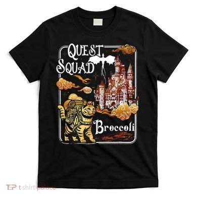 Cat Quest Squad Broccoli T-Shirt