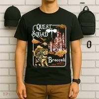 Cat Quest Squad Broccoli T-Shirt thumb 6