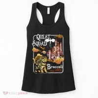 Cat Quest Squad Broccoli Women's Tank Top thumb 0