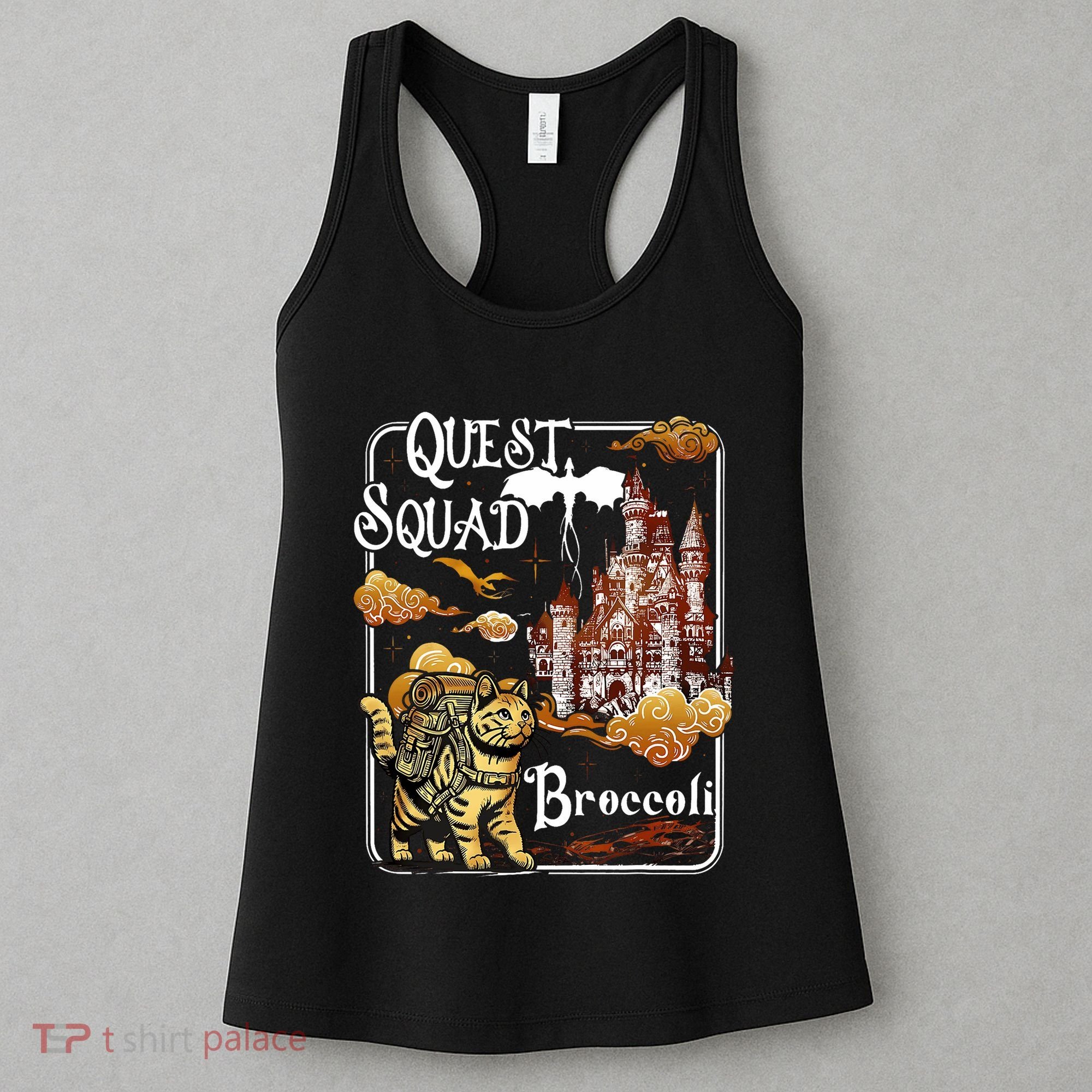 Cat Quest Squad Broccoli Women's Tank Top