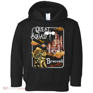 Cat Quest Squad Broccoli Toddler Hoodie