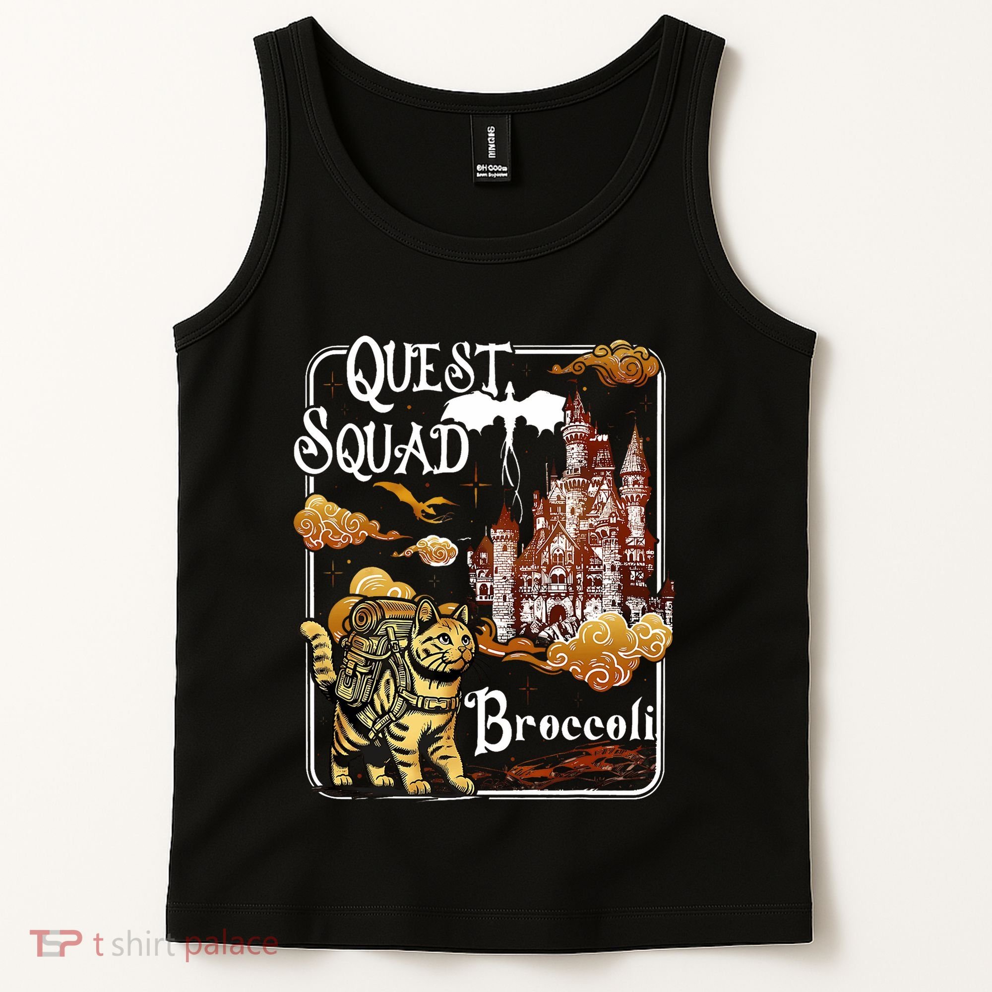 Cat Quest Squad Broccoli Tank Top