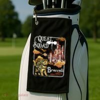 Cat Quest Squad Broccoli Golf Towel thumb 2