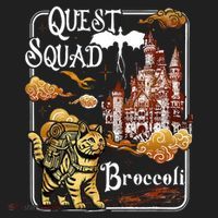 Cat Quest Squad Broccoli Golf Towel thumb 3