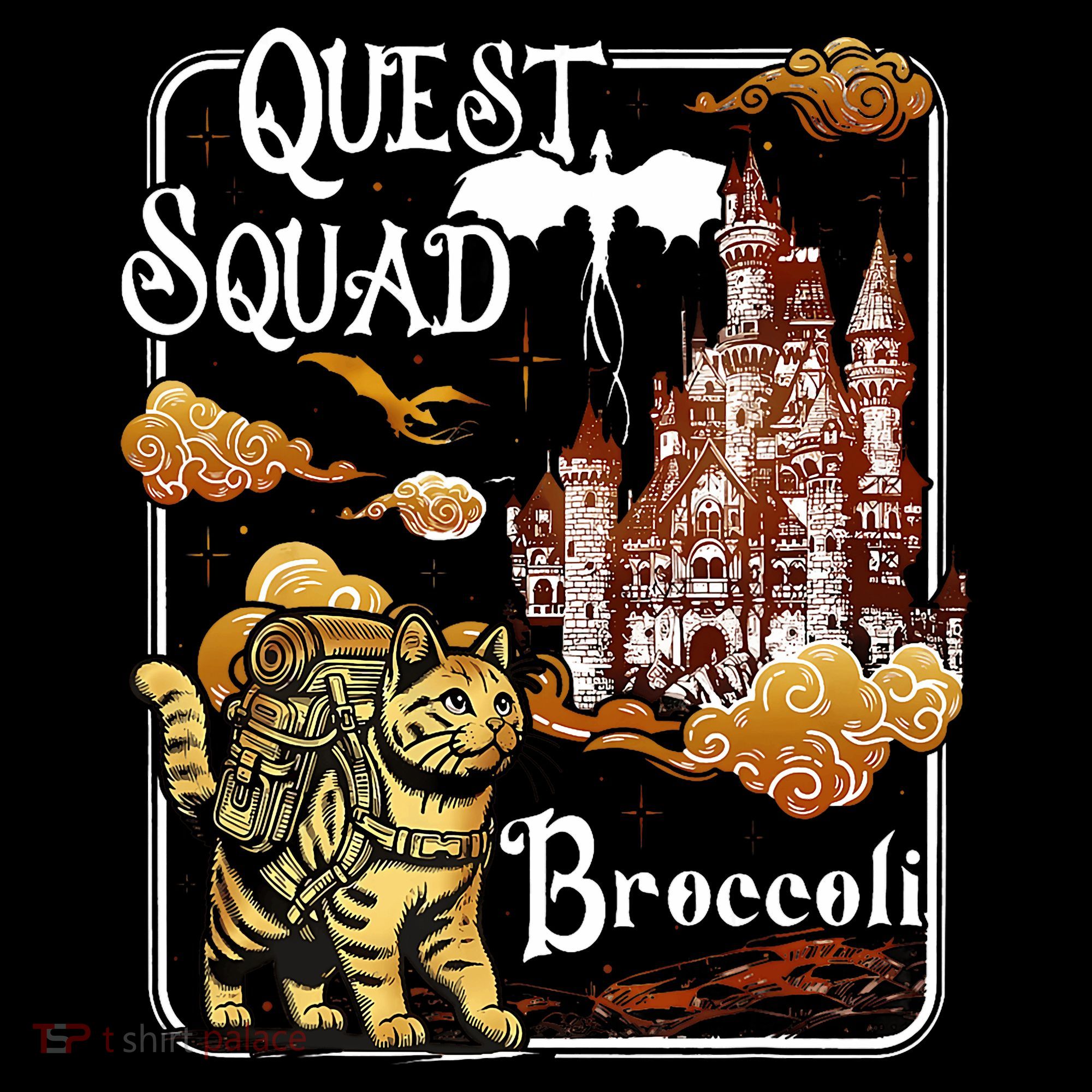 Cat Quest Squad Broccoli Women's Long Sleeve Shirt