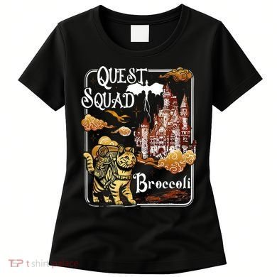 Cat Quest Squad Broccoli Women's T-Shirt