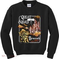 Cat Quest Squad Broccoli Kids Sweatshirt thumb 0
