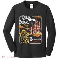 Cat Quest Squad Broccoli Kids Long Sleeve Shirt thumb 0