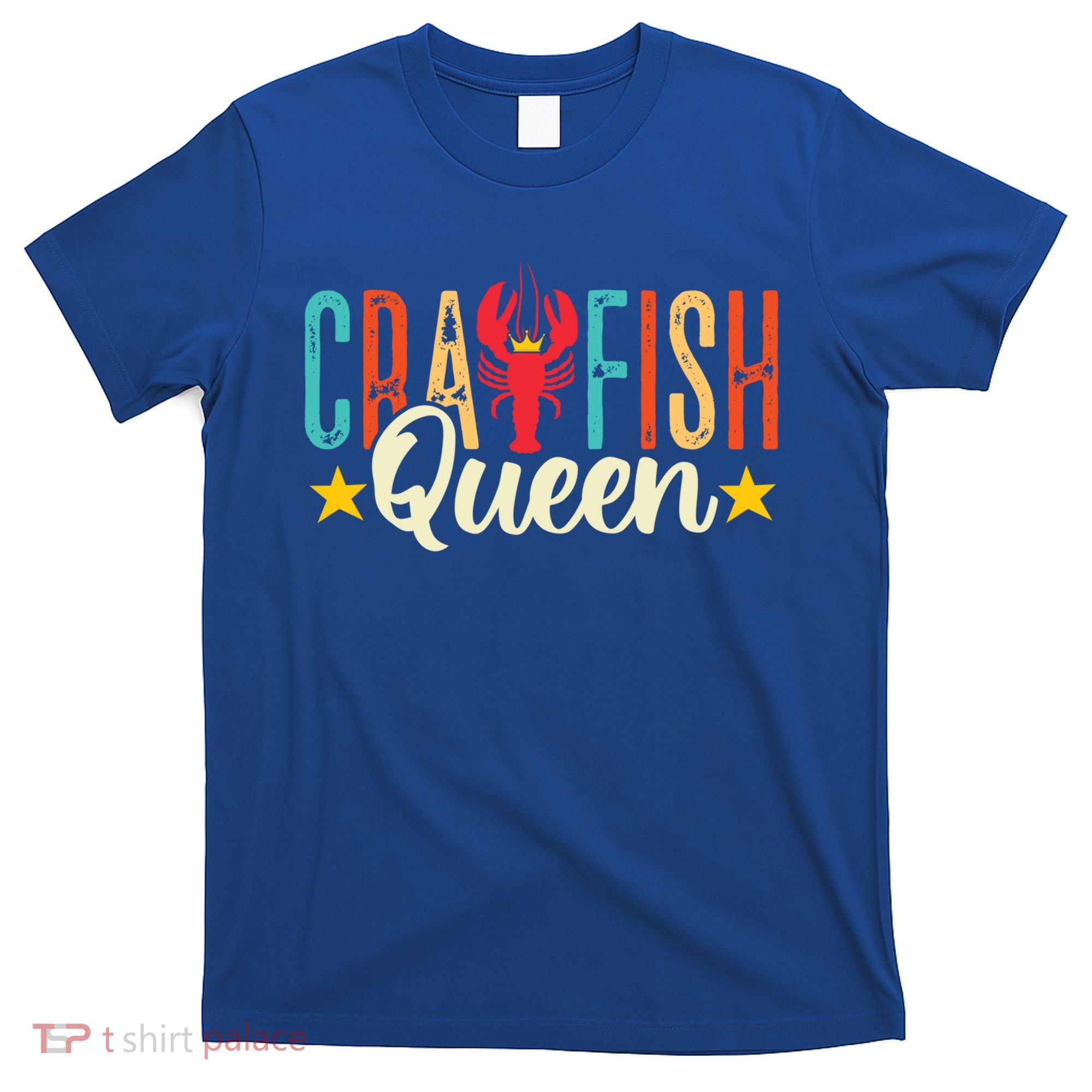 Crawfish Queen Vintage Retro Boil Season Lobster Gift T-Shirt