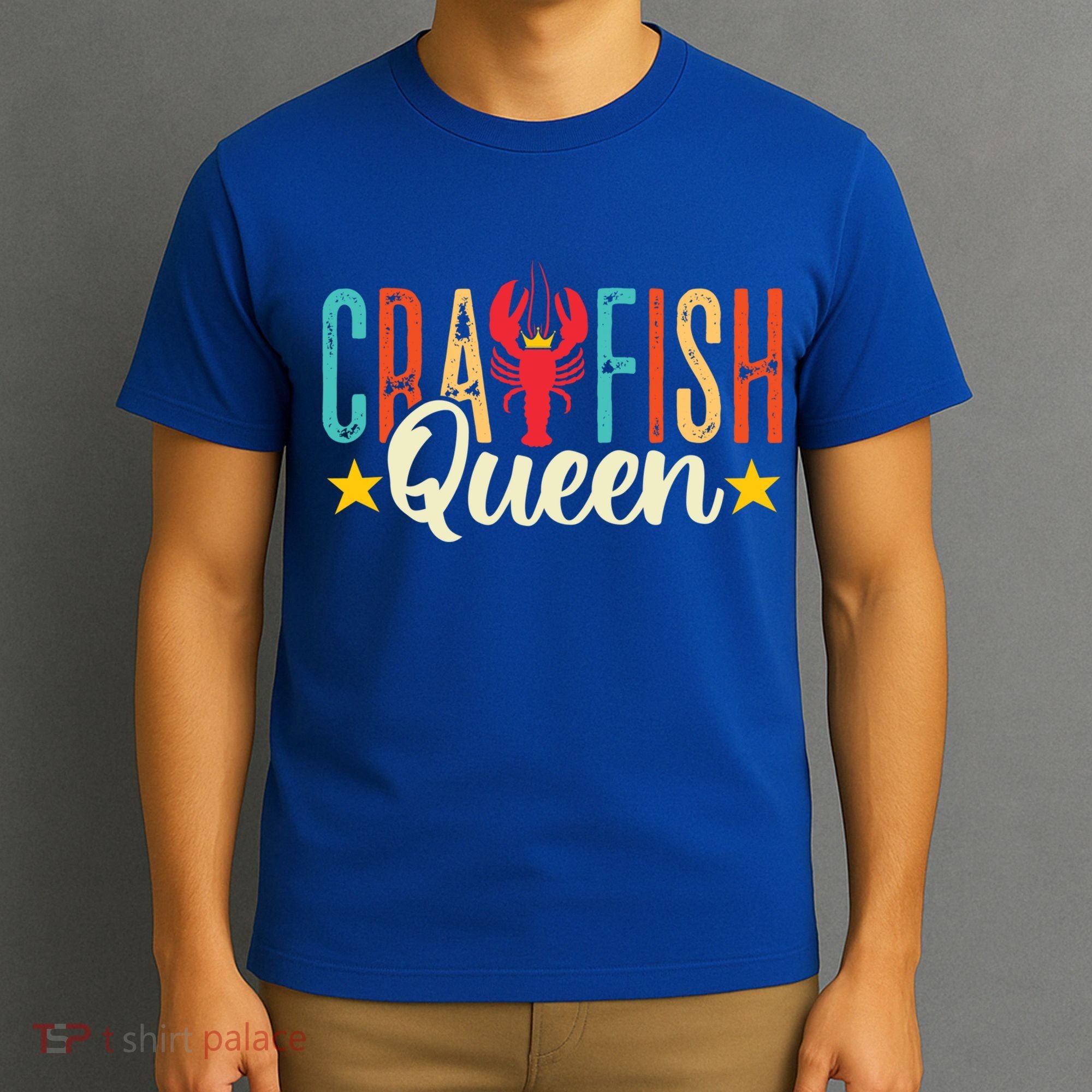 Crawfish Queen Vintage Retro Boil Season Lobster Gift T-Shirt