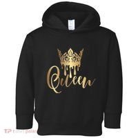 Cool Queen With Crown Toddler Hoodie thumb 0