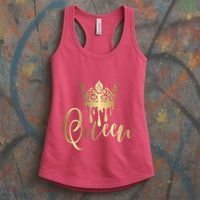 Cool Queen With Crown Women's Tank Top thumb 3