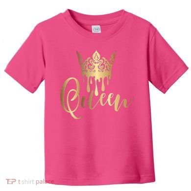 Cool Queen With Crown Toddler T-Shirt