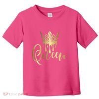 Cool Queen With Crown Toddler T-Shirt thumb 0
