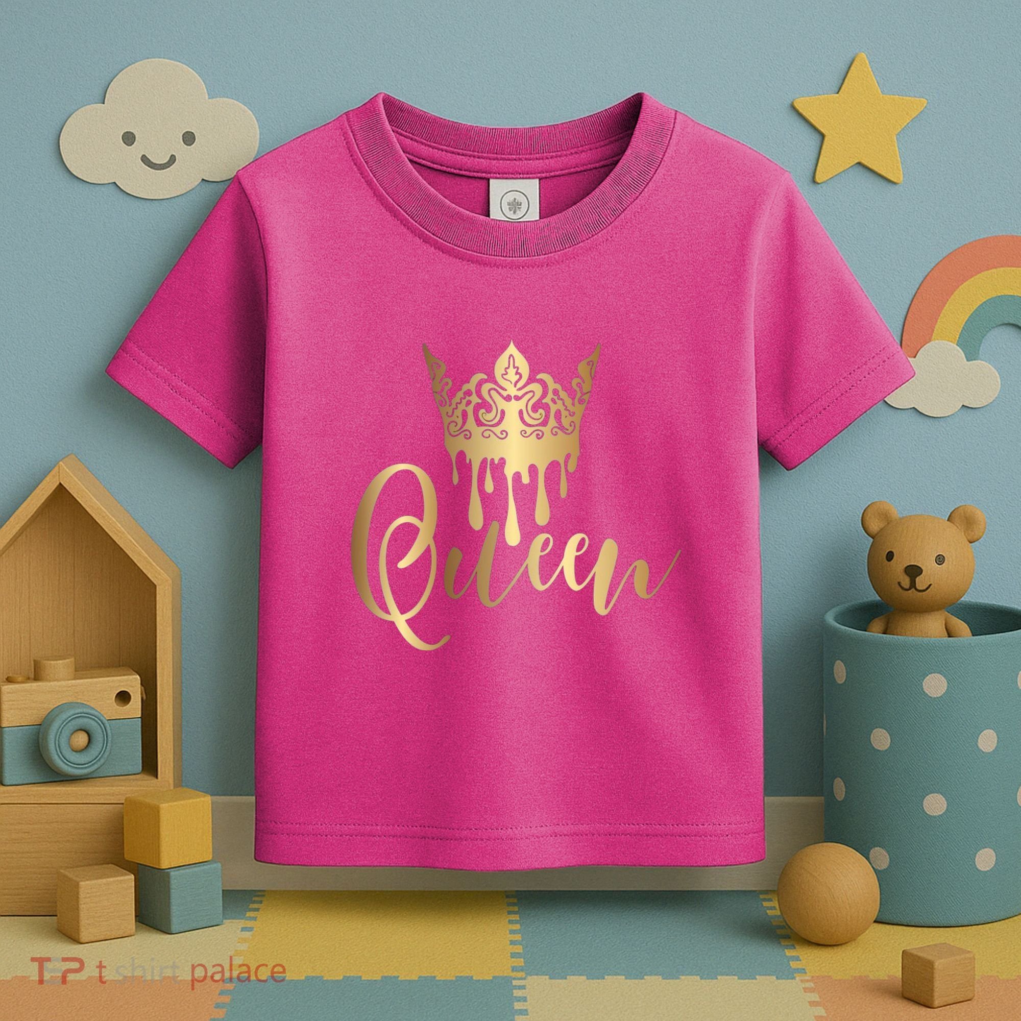 Cool Queen With Crown Toddler T-Shirt