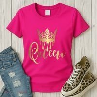 Cool Queen With Crown Women's T-Shirt thumb 3