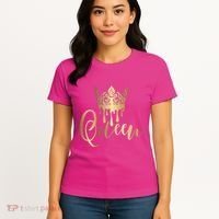 Cool Queen With Crown Women's T-Shirt thumb 4