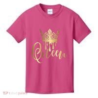 Cool Queen With Crown Kids T-Shirt thumb 0