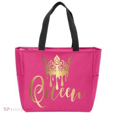 Cool Queen With Crown Tote Bag