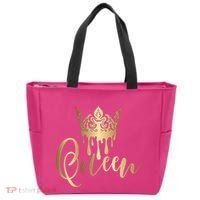 Cool Queen With Crown Tote Bag thumb 0