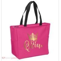 Cool Queen With Crown Tote Bag thumb 2