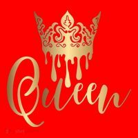 Cool Queen With Crown Santa Hat thumb 1