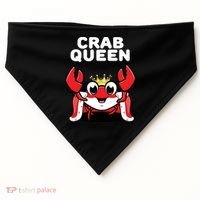 Crab Queen | Womens Crab USA-Made Doggie Bandana thumb 0