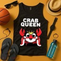 Crab Queen | Womens Crab Tank Top thumb 4