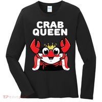 Crab Queen | Womens Crab Women's Long Sleeve Shirt thumb 0