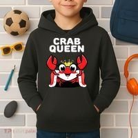 Crab Queen | Womens Crab Kids Hoodie thumb 2