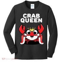 Crab Queen | Womens Crab Kids Long Sleeve Shirt thumb 0