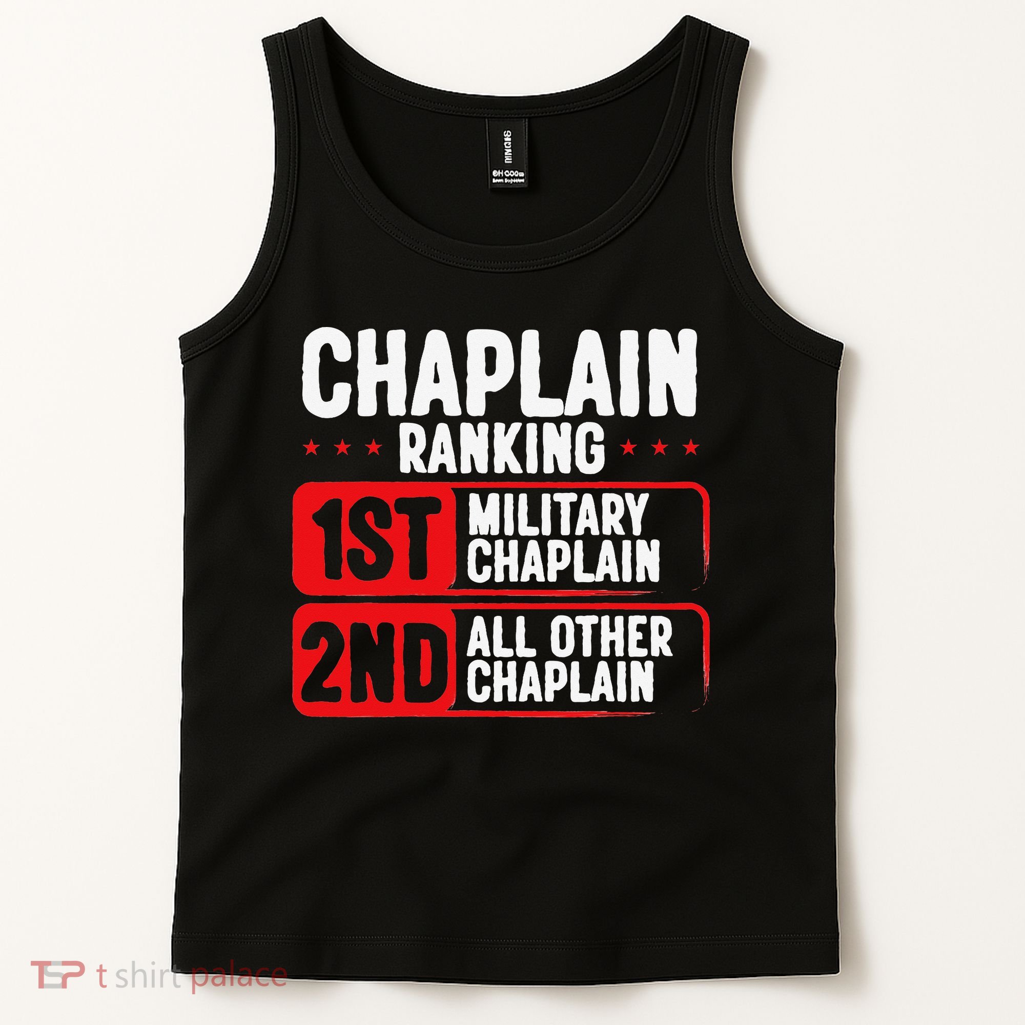 Chaplain Ranking 1st Military Chaplain Tank Top