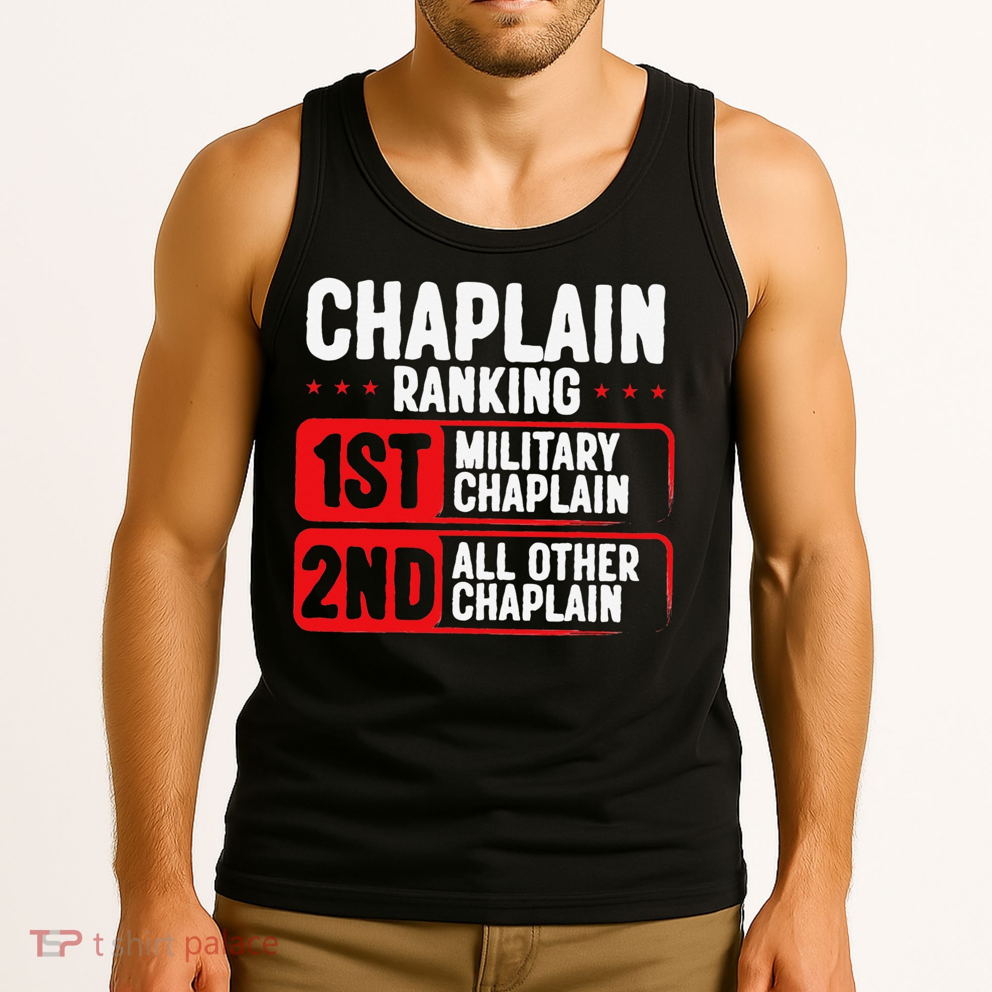 Chaplain Ranking 1st Military Chaplain Tank Top