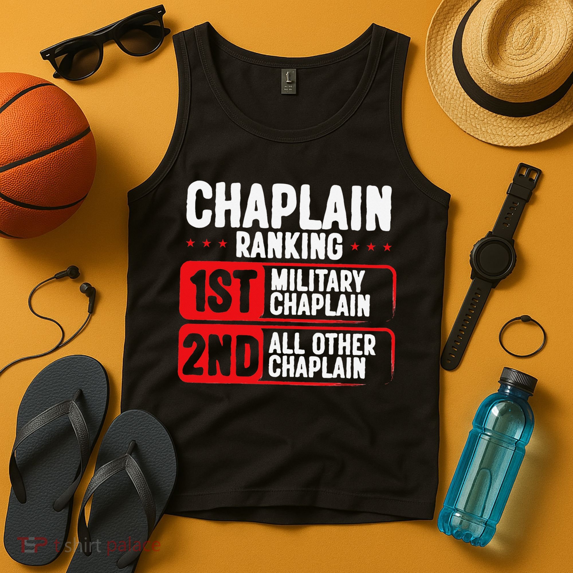 Chaplain Ranking 1st Military Chaplain Tank Top
