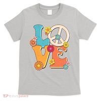 Cute Retro 1960s Flower Power Love Peace T-Shirt thumb 0