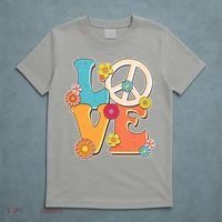 Cute Retro 1960s Flower Power Love Peace T-Shirt thumb 5