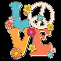 Cute Retro 1960s Flower Power Love Peace Coffee Mug thumb 5