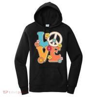 Cute Retro 1960s Flower Power Love Peace Women's Hoodie thumb 0