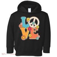 Cute Retro 1960s Flower Power Love Peace Toddler Hoodie thumb 0