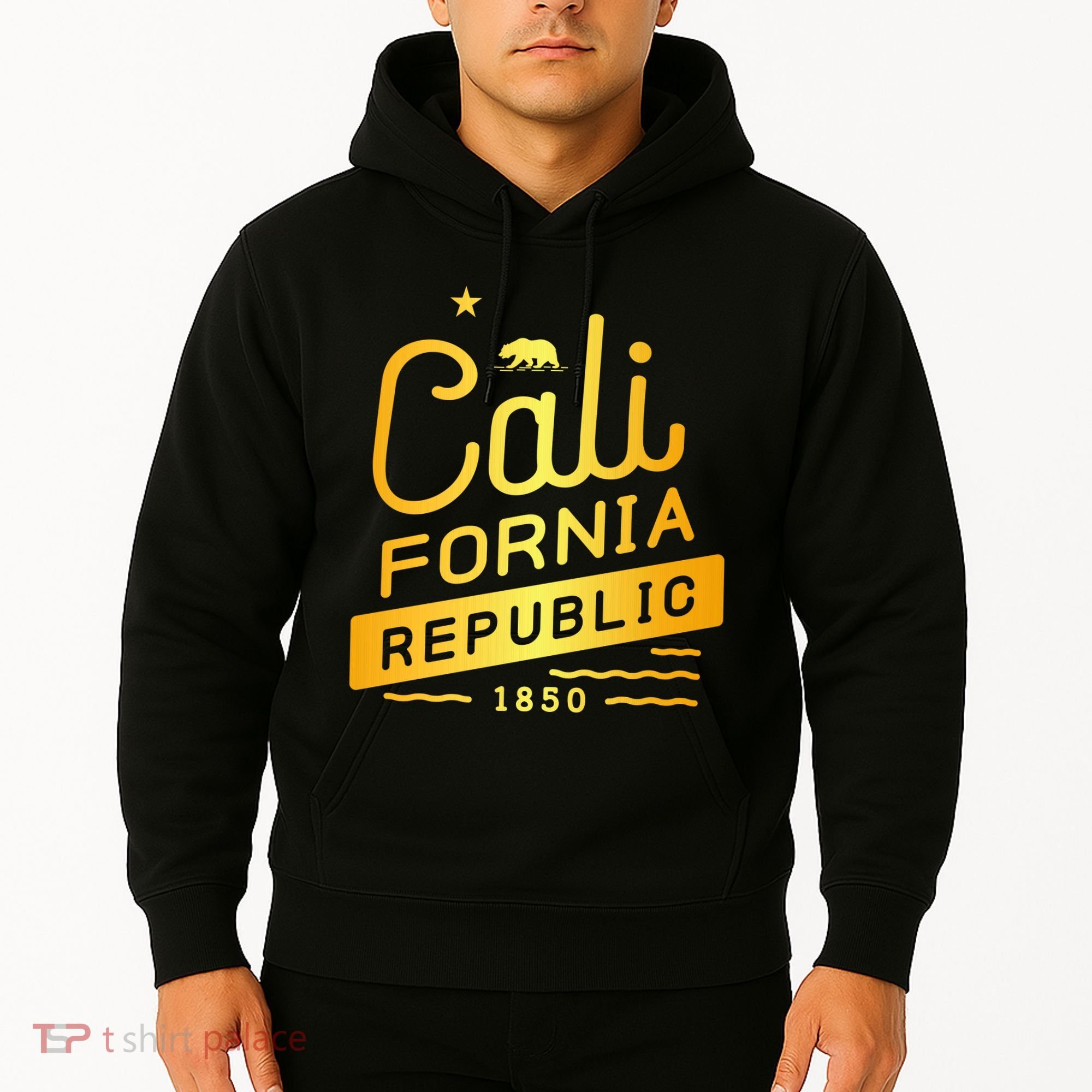 California Republic 1850 Gold Logo Hoodie